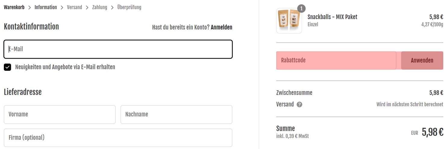 wie ist ein Snackhelden Gutscheincode einzulösen