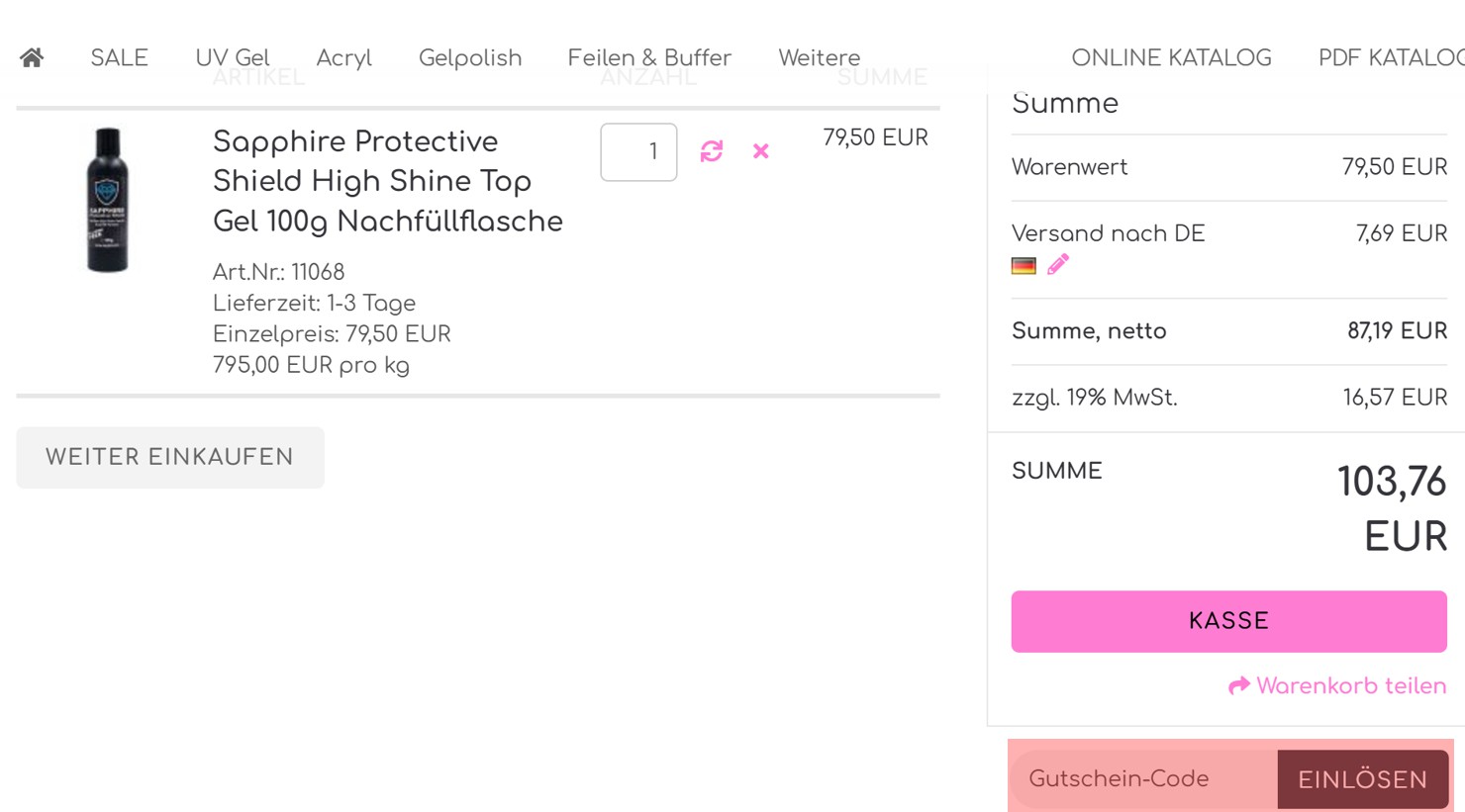wie ist ein Solution Cosmetic Gutscheincode einzulösen