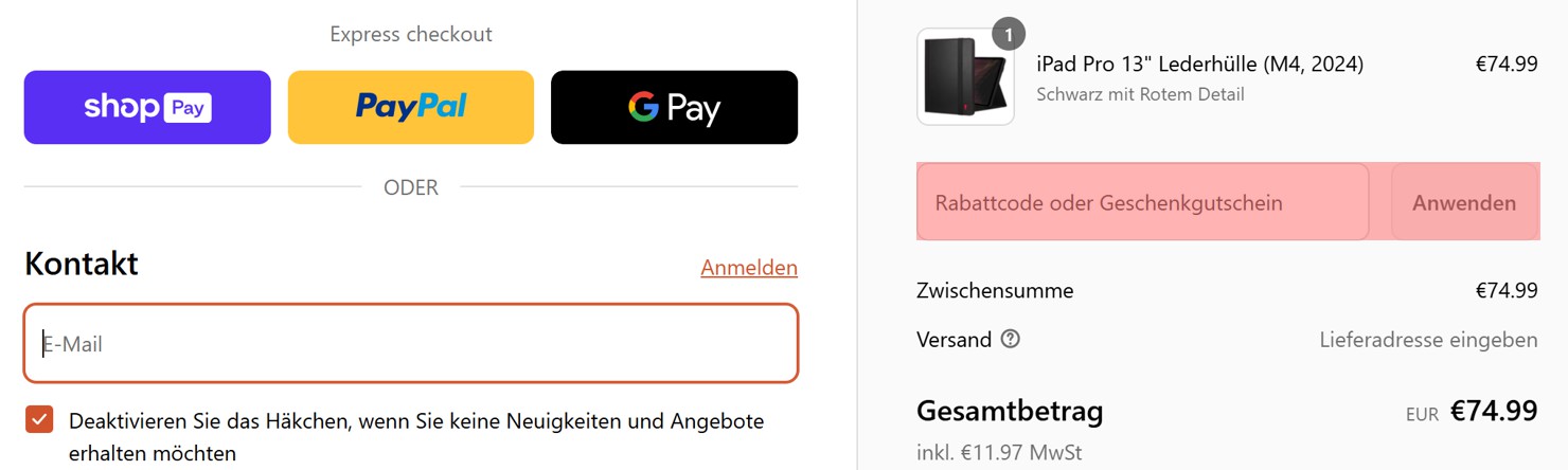 wie ist ein Torro Gutscheincode einzulösen