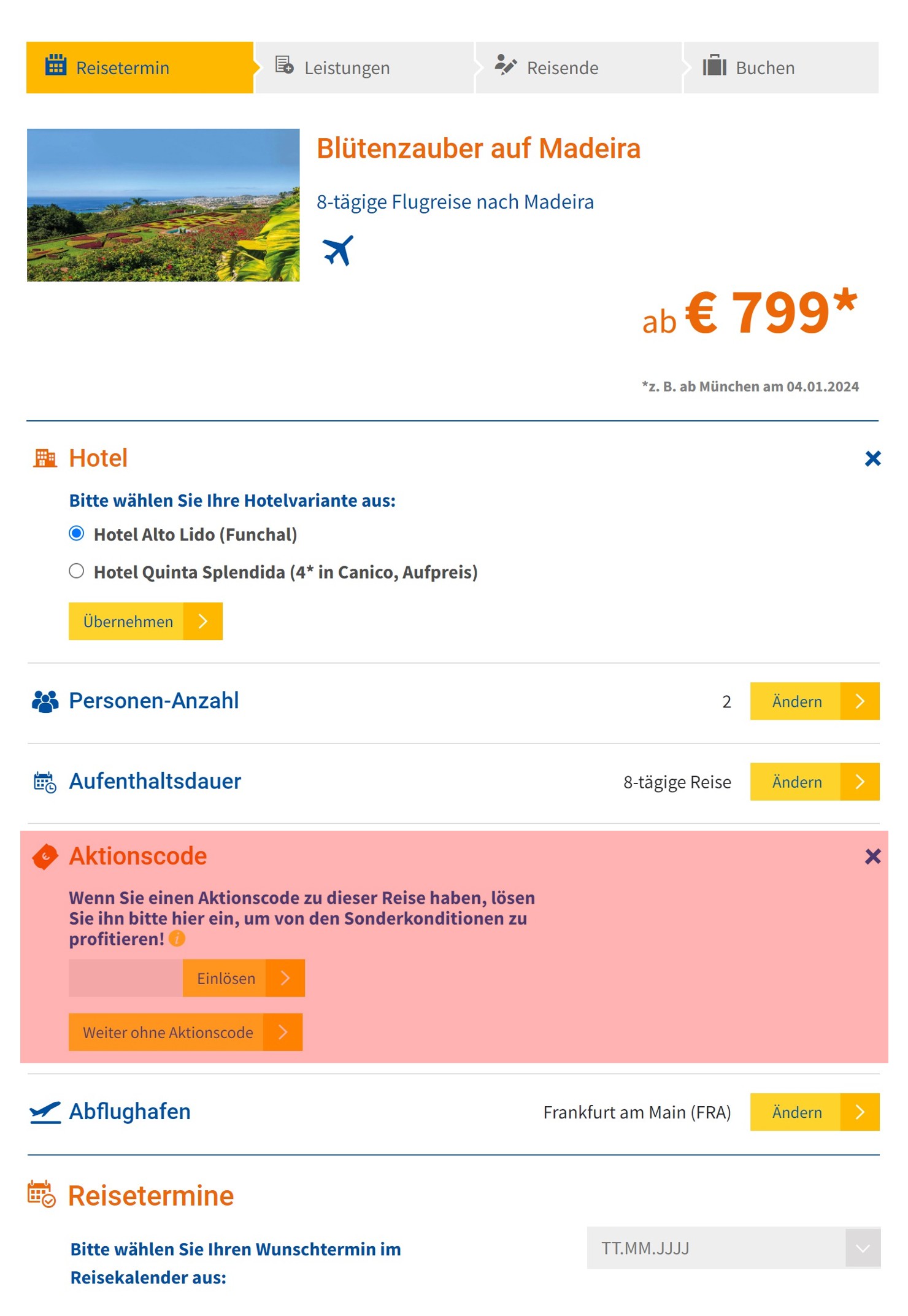 wie ist ein Trendtours Gutscheincode einzulösen