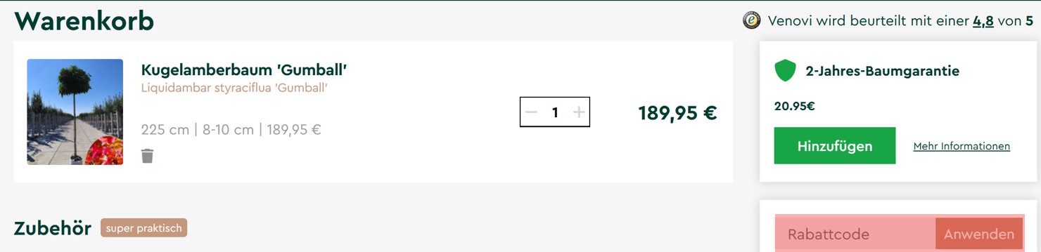 wie ist ein Venovi Gutscheincode einzulösen