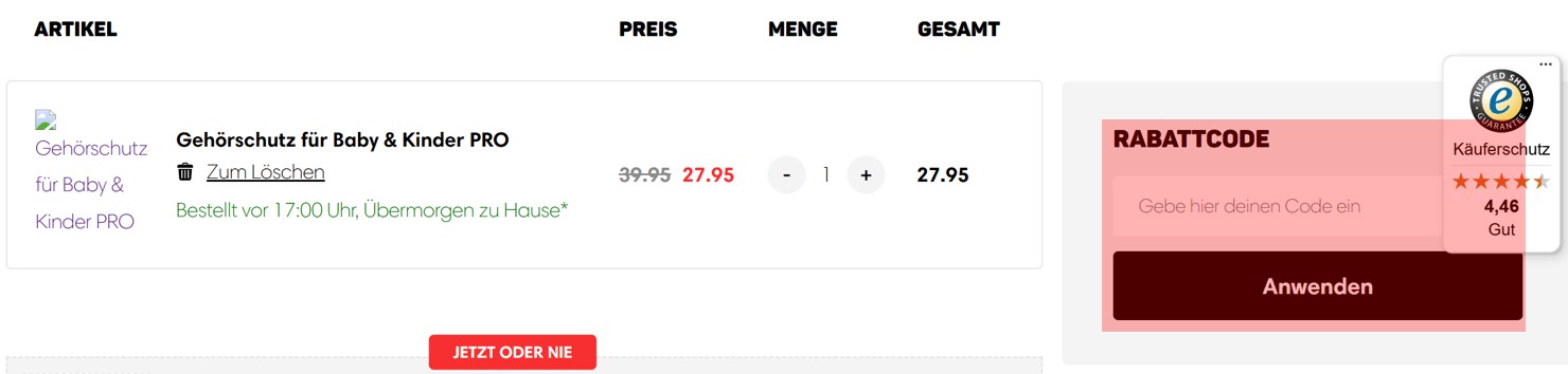 wie ist ein Vulpes Goods Gutscheincode einzulösen