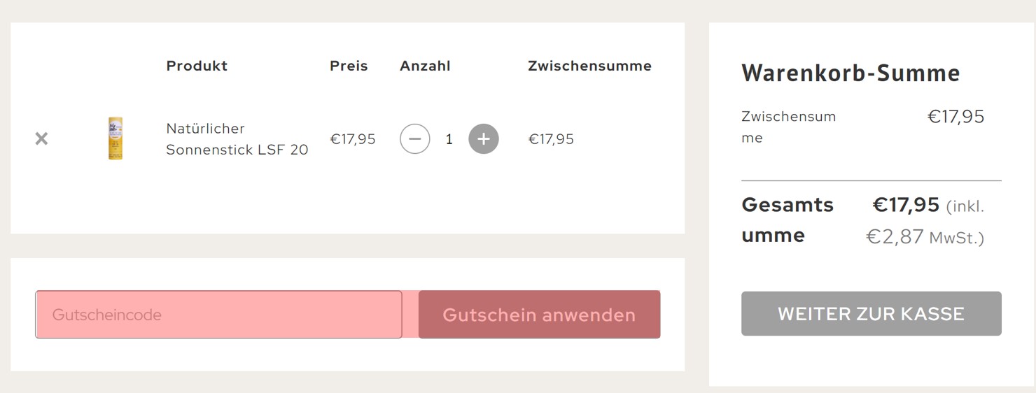 wie ist ein We Love The Planet Gutscheincode einzulösen