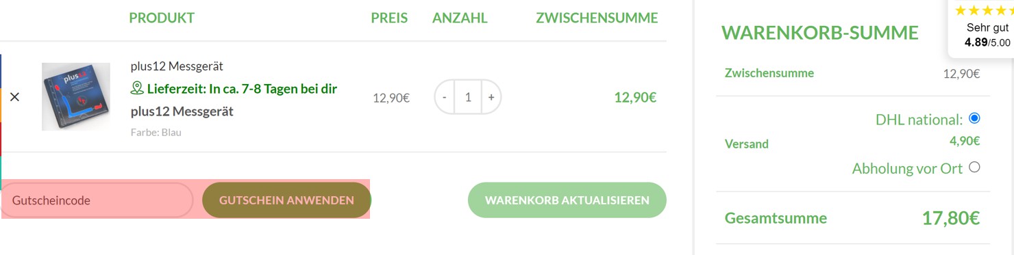 wie ist ein Zehenspiel Gutscheincode einzulösen