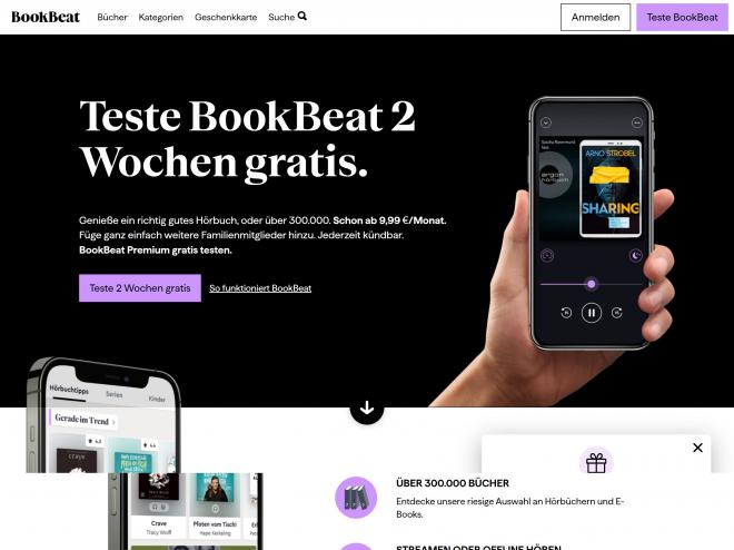 Echtes Produkt für ein beruhigendes Gefühl Bookbeat - für Gutschein | Gutscheincodes