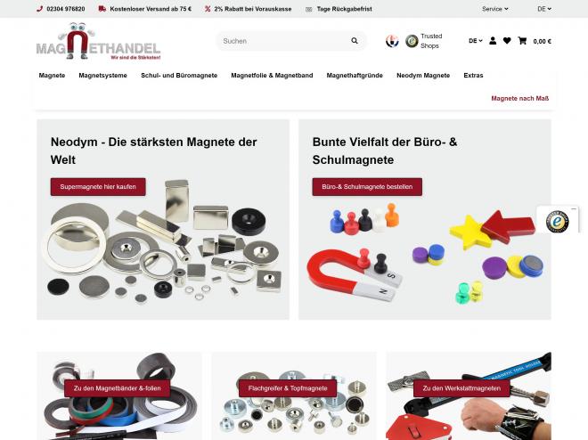 Die stärksten Magnete kaufen - Magnethandel Magnet Shop