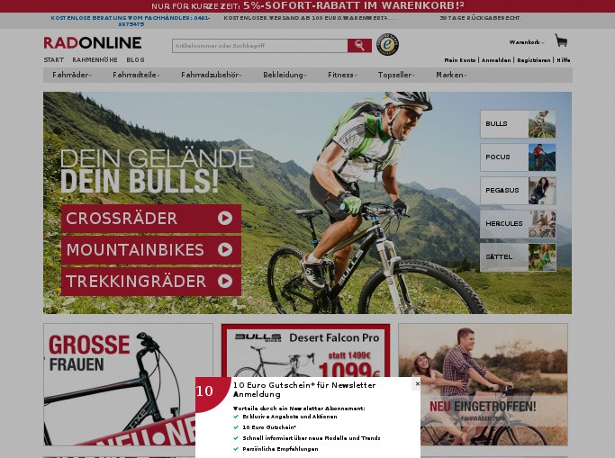 Radonline Gutschein Radonline Gutschein